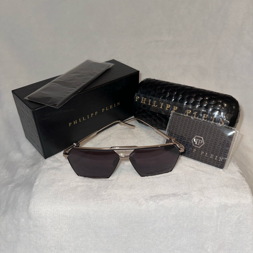 🕶️ Brand New PHILIPP PLEIN “Plein Stud” Sunglasses (SPP076)